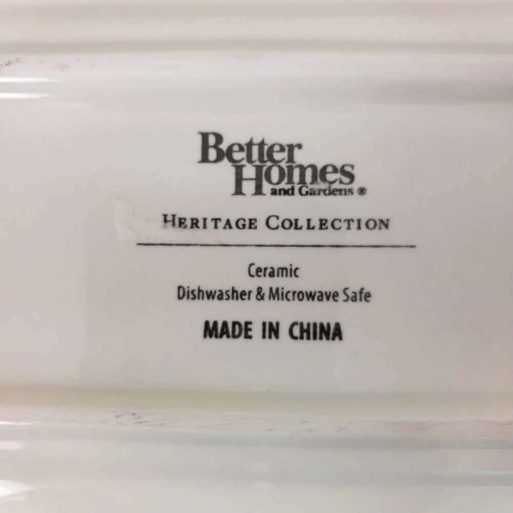 Better Homes And Gardens Heritage Collection Ceramic Platter Serving Tray Plate - Picture 7 of 10